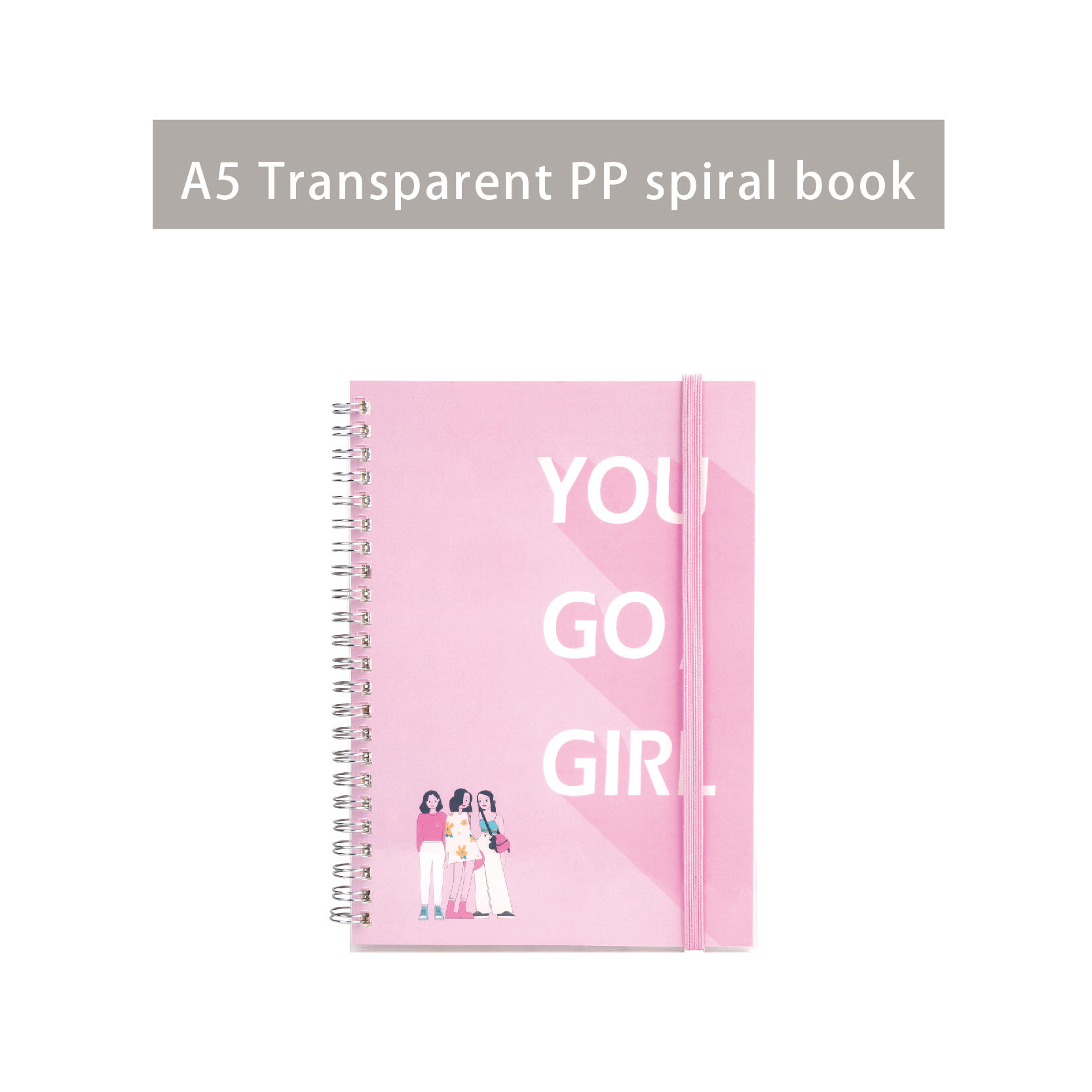 Enjoy Life A5 transparent Spiral Notebook Enjoy Life A5 transparent Spiral Notebook